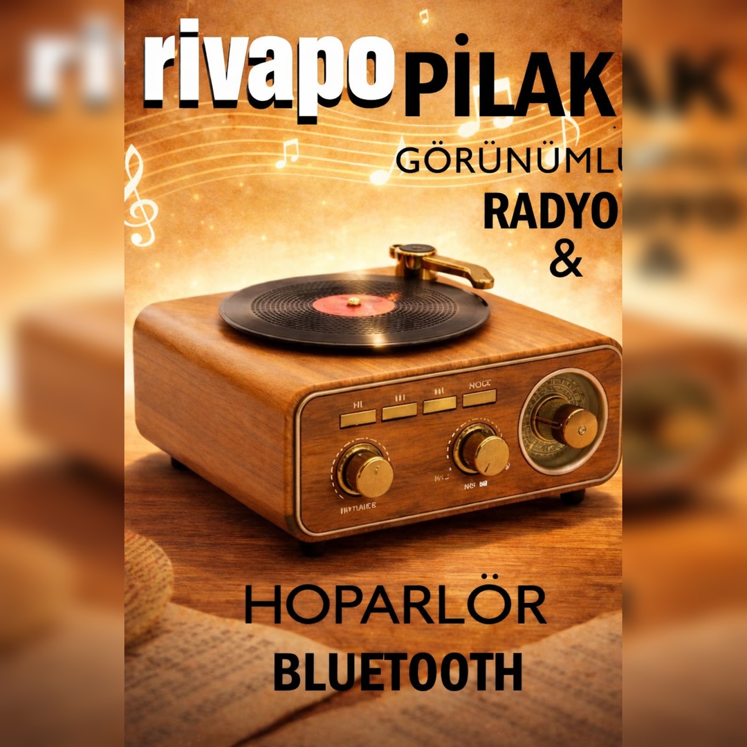 Ahşap Görünümlü Nostaljik Radyo