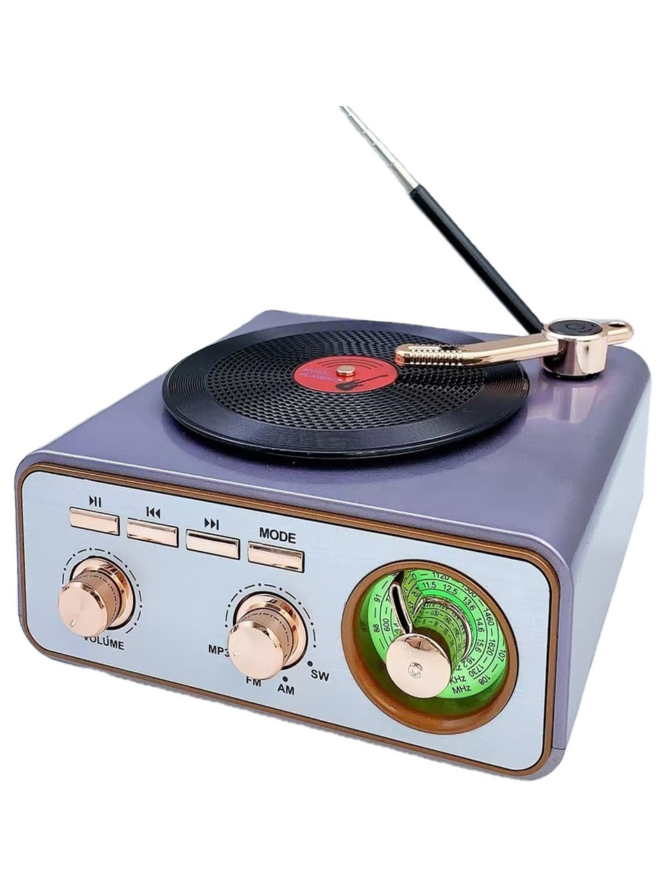 Ahşap Görünümlü Nostaljik Radyo