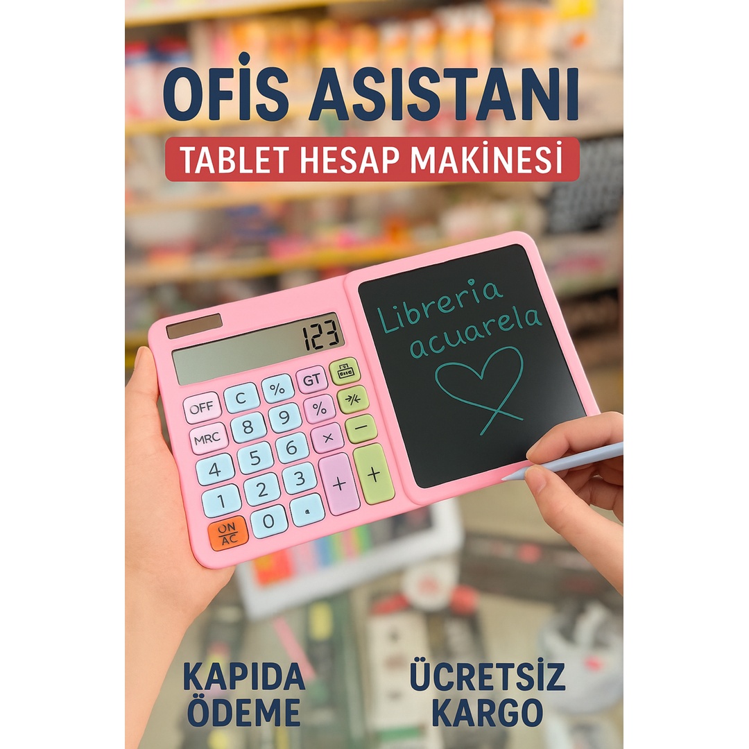 YAZI TAHTALI HESAP MAKİNASI