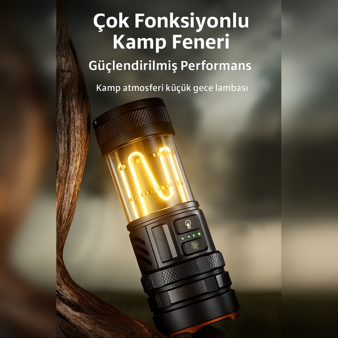 ÇOK FONKSİYONLU KAMP FENERİ