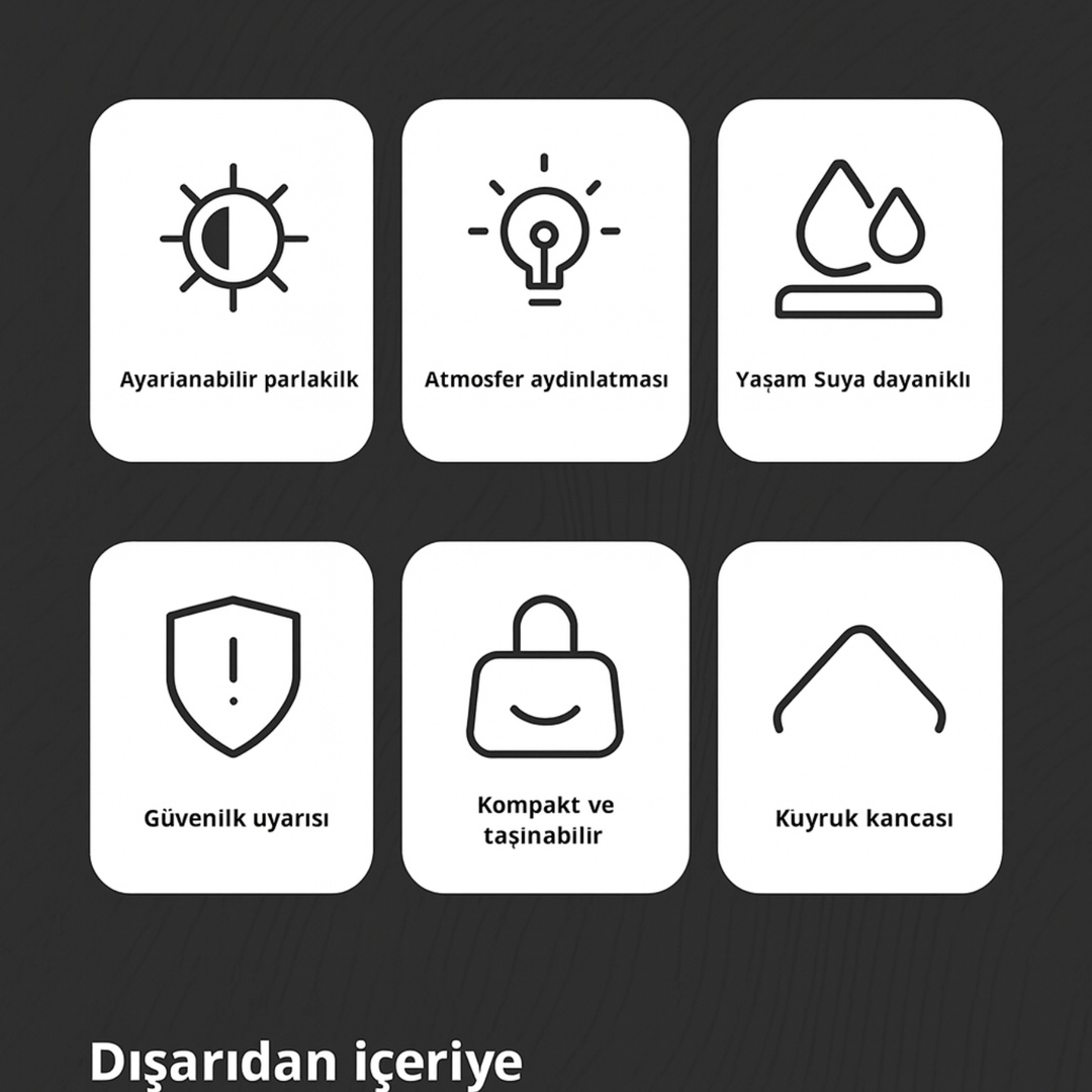 ÇOK FONKSİYONLU KAMP FENERİ