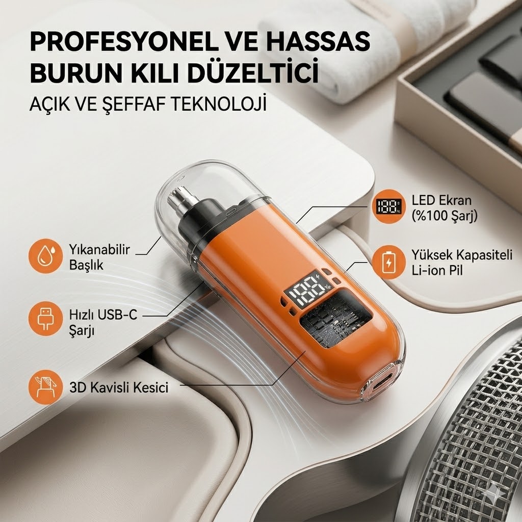 Burun Kulak Yanak Kıl Tüy Temizleme Makinesi