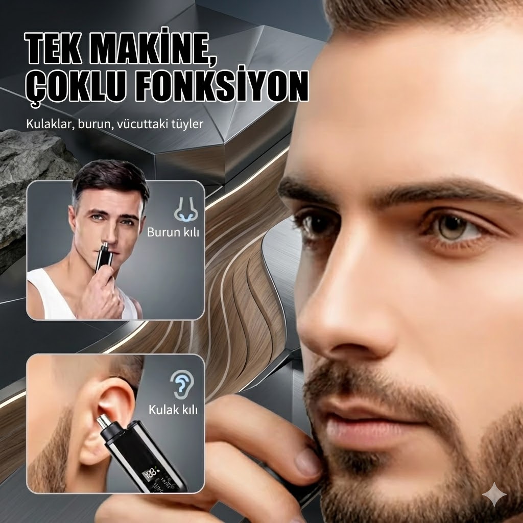 Burun Kulak Yanak Kıl Tüy Temizleme Makinesi
