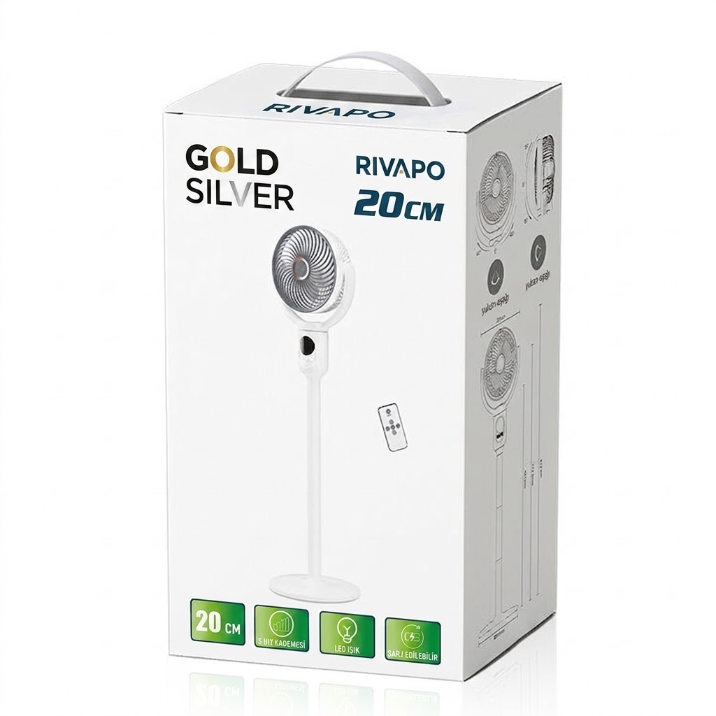 Şarjlı Vantilatör 5 Modlu Ayarlanabilir Masa Üstü ve Kule Tipi  9 Saat Zamanlayıcılı Taşınabilir Vantilatör Uzaktan Kumandalı