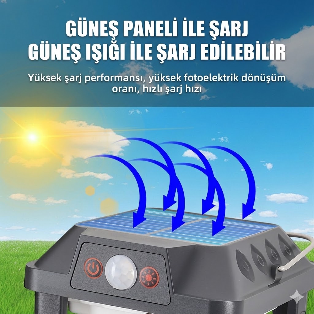 B119 SOLAR LED BAHÇE LAMBASI