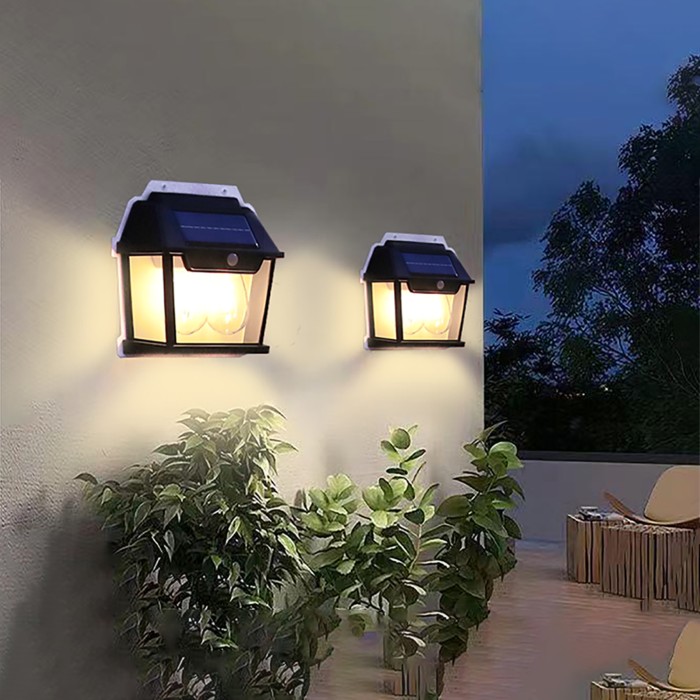 2'LEDLİSOLAR LED DUVAR LAMBASI