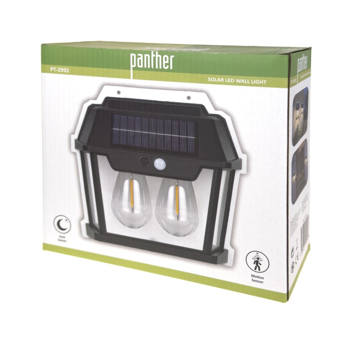 2'LEDLİSOLAR LED DUVAR LAMBASI