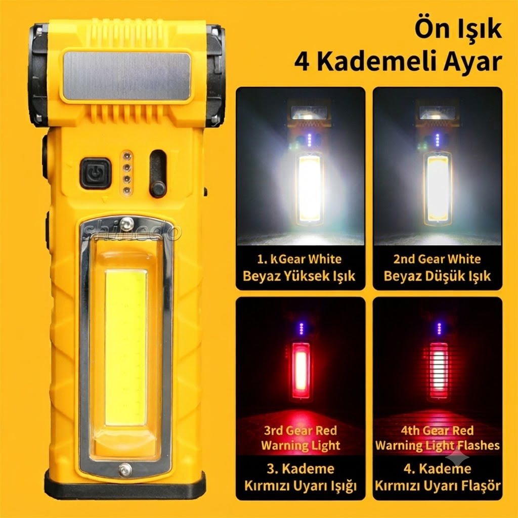 PT-925 Jet Fanlı USB Şarjlı El Feneri