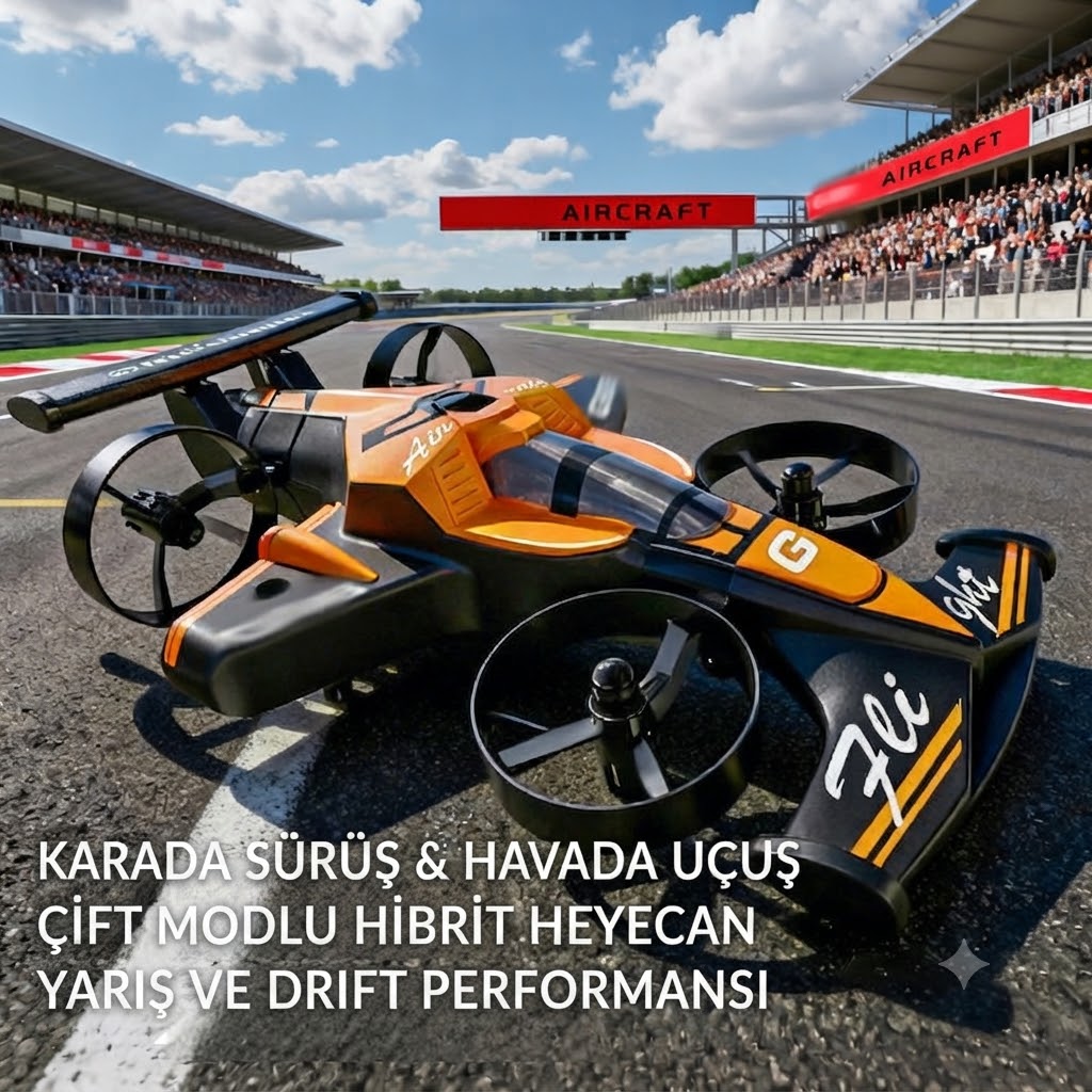 Uzaktan Kumandalı Araba & Drone – 2’si 1 Arada