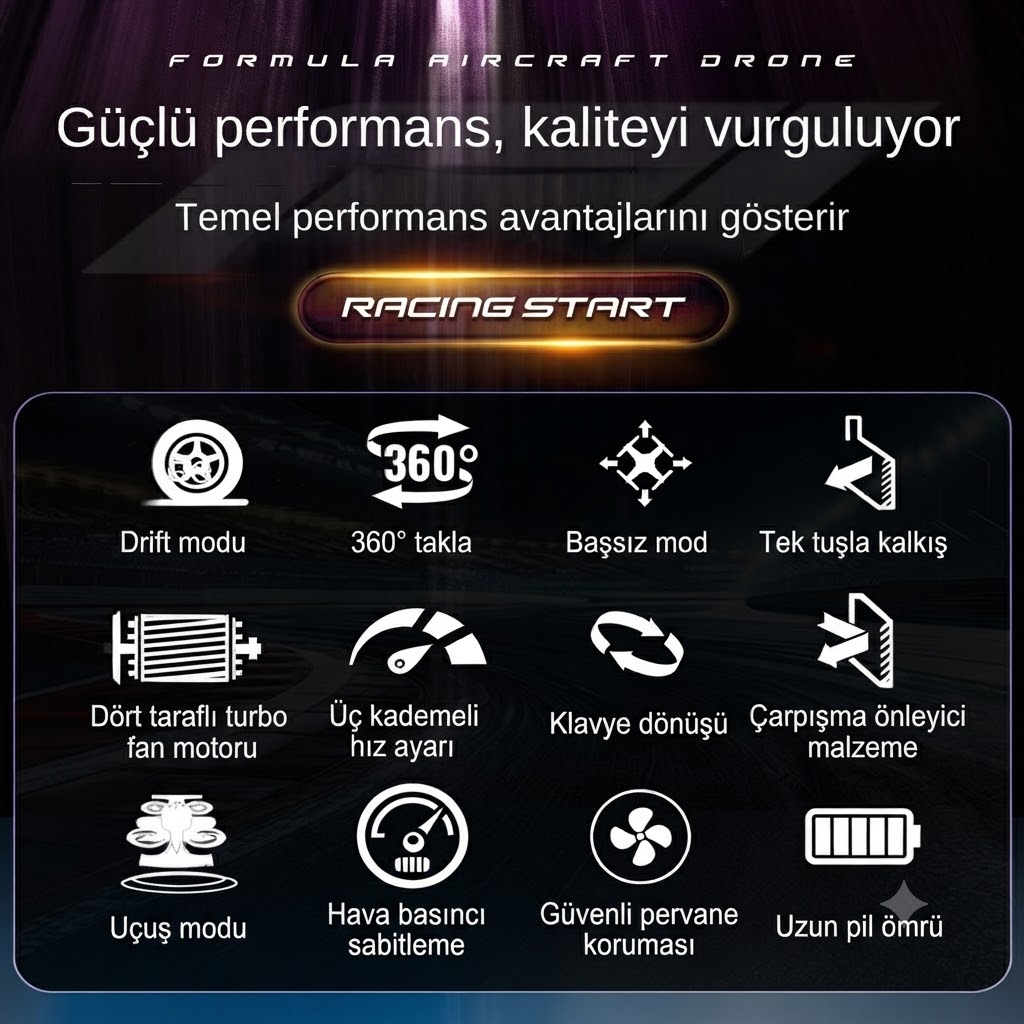 Uzaktan Kumandalı Araba & Drone – 2’si 1 Arada