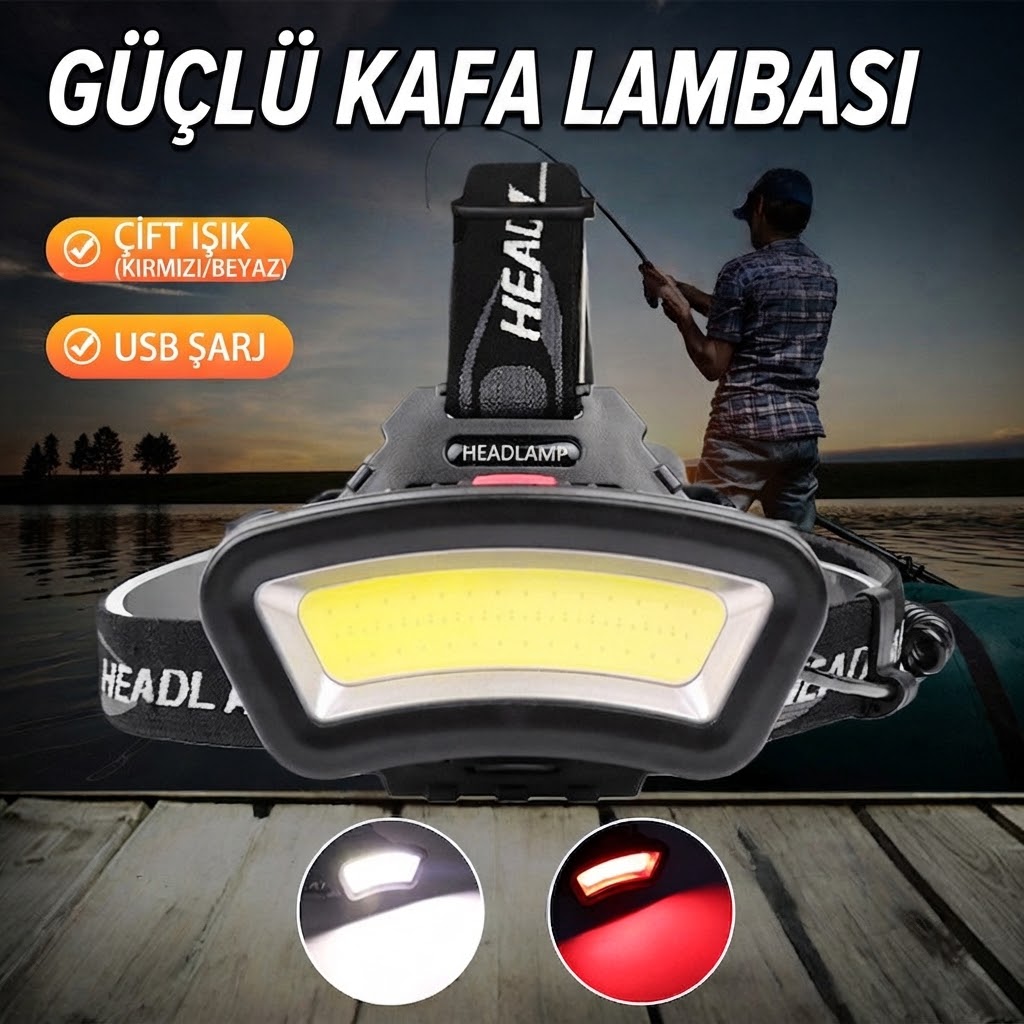 BALIKÇI ŞARJLI KAFA LAMBASI